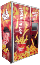 The fastest french fries vending machine in the world